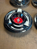Ford Thunderbird wire wheel center caps x4 with Mustang emblems OEM