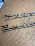 1957-1958 Ford Fairlane 500 fender script emblems good used OEM