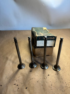 1932-1959 Studebaker passenger and truck exhaust valves x4 Toledo S565 NORS