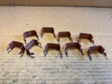1957 Chevrolet convertible top hose retainers x9