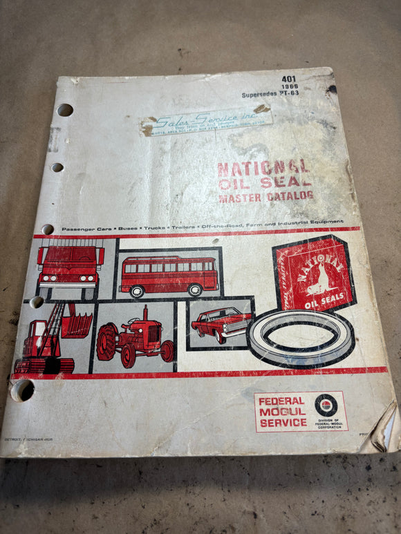 1966 National Oil Seal Master Catalog Federal Mogul 401