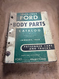 1944-1952 Ford Body Parts Catalog January 1952 cars trucks