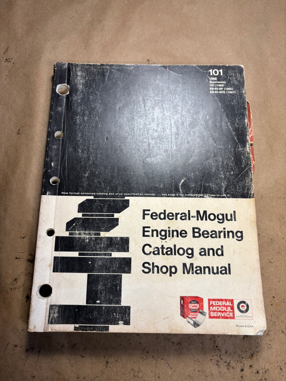 1969 Federal Mogul Engine Bearing Catalog and Shop Manual