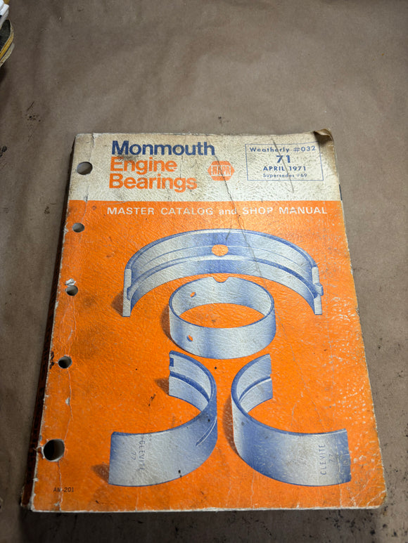 1971 Monmouth Engine Bearings Catalog no. 71
