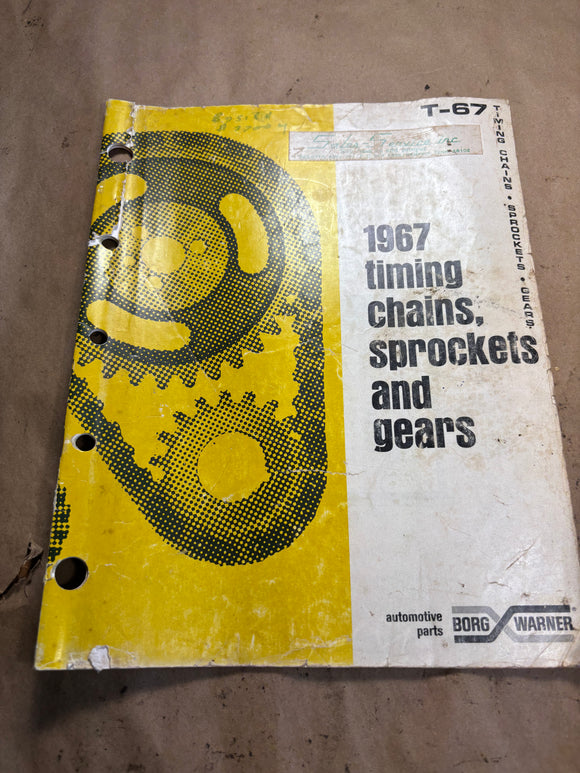 1967 Bord Warner Timing Chains Sprockets and Gears catalog