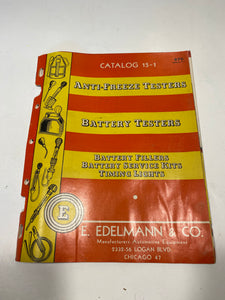 1930s 1940s Edemann Company anti freeze and battery tester catalog