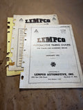1952 Lemco Automotive Timing Chains catalog and price list