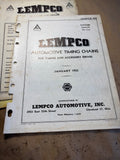 1952 Lemco Automotive Timing Chains catalog and price list