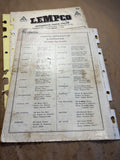 1952 Lemco Automotive Timing Chains catalog and price list