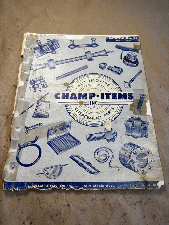 1952 Champ Items Automotive Replacement Parts catalog