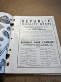 1950 Republic Gear Catalog CG-50 Ring Gears Pinions Differentials Trans