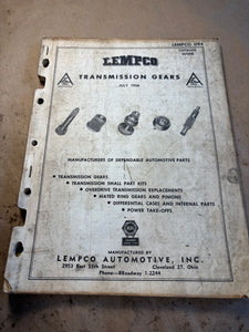 1956 LEMPCO Transmission Gears catalog 1937-1956