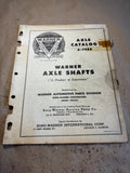 1954 Warner Axle Shafts catalog A-1954