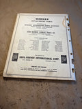 1956 Borg Warner Ring Gear Pinions Differential Cases Differential Transmission parts catalog