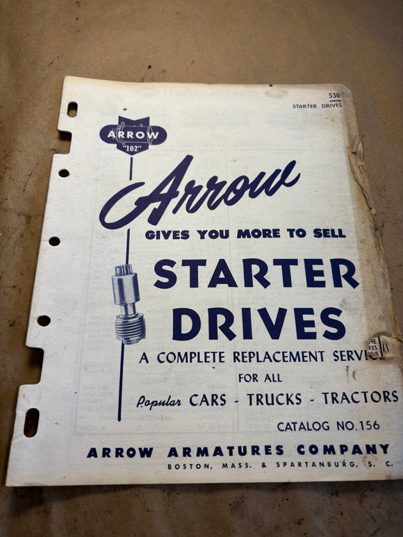 1927-1956 Arrow Starter Drives catalog