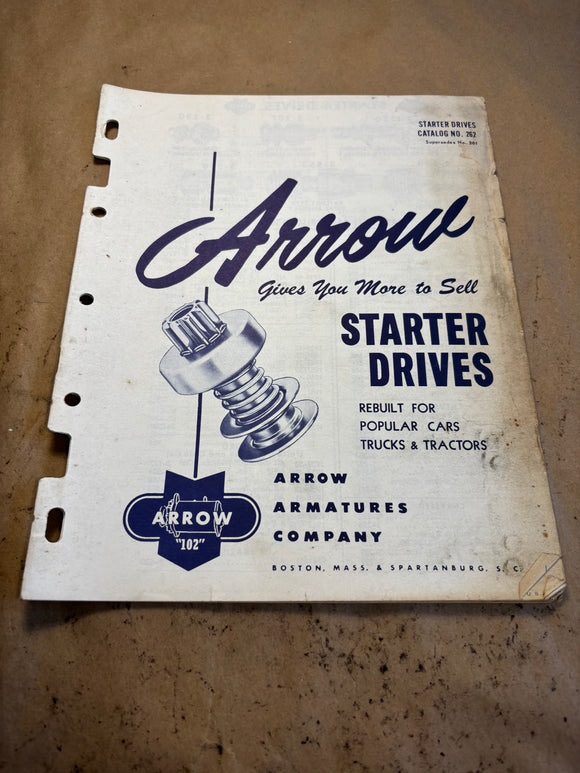1932-1964 Arrow Starter Drives catalog