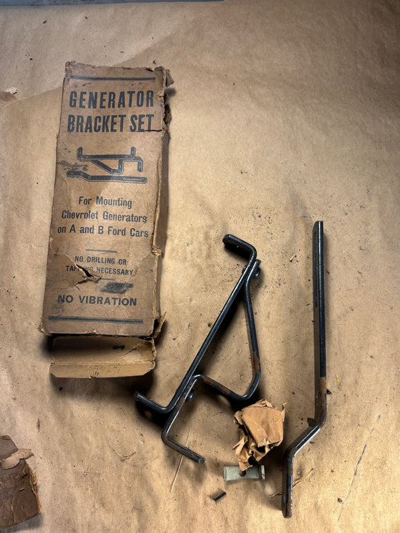Generator Bracket set 1928-1936 Ford A B Chevrolet generator conversion
