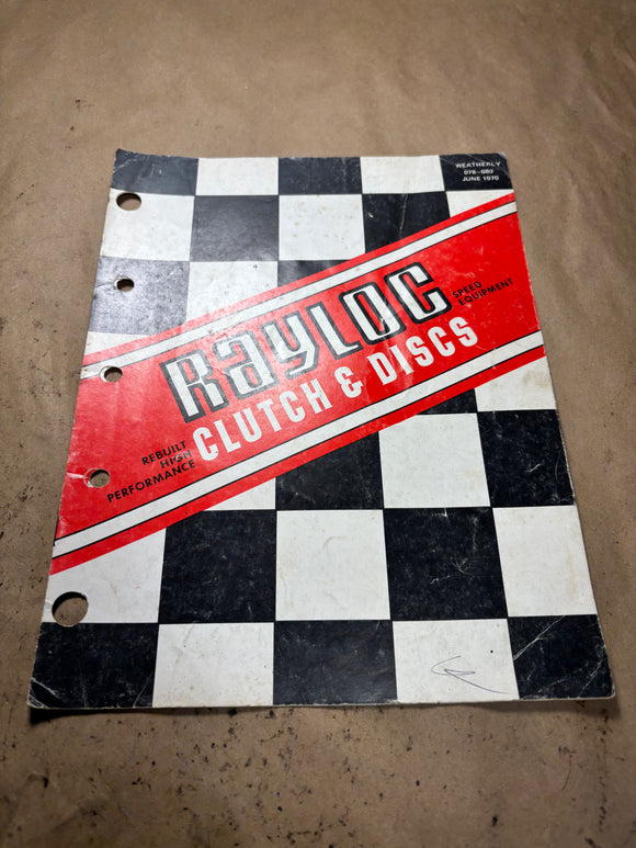 1970 Rayloc Rebuilt High Performance Clutch & Discs catalog