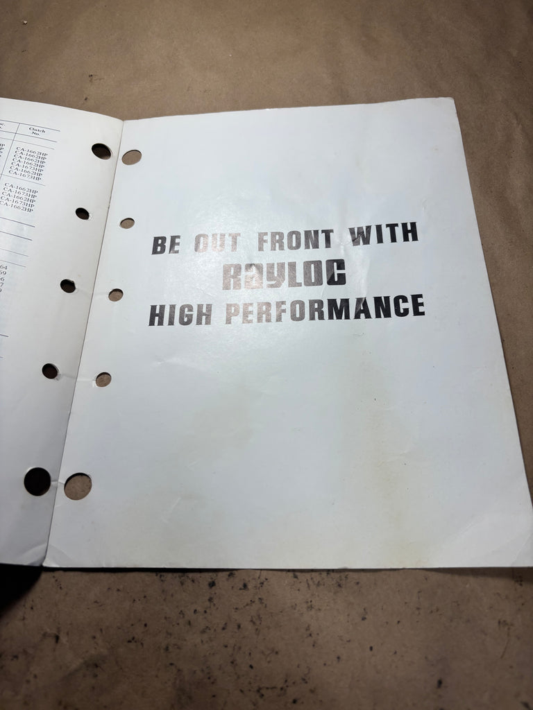 1970 Rayloc Rebuilt High Performance Clutch & Discs catalog – Andrew's ...