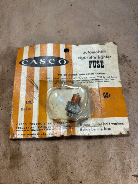 1953-1965 Buick Cadillac panel cigar cigarette lighter fuse Casco L3C
