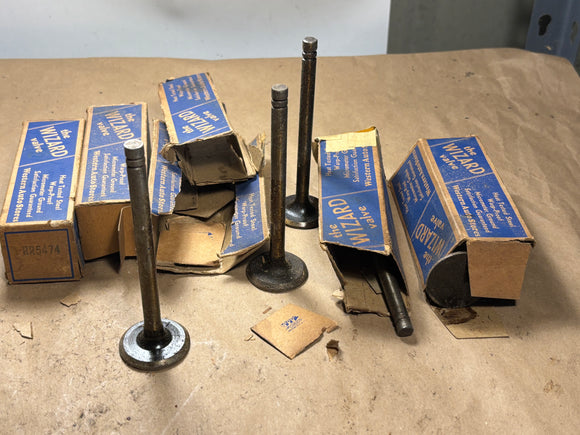 1933-1941 Plymouth Dodge exhaust valves x6 Wizard Western Auto NORS