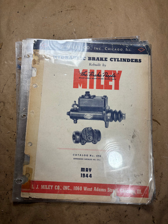 1944 Miley The Brake People Hydraulic Brake Cylinder catalog
