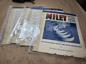 1944 Miley The Brake People Ready Lined Brake Shoes catalog