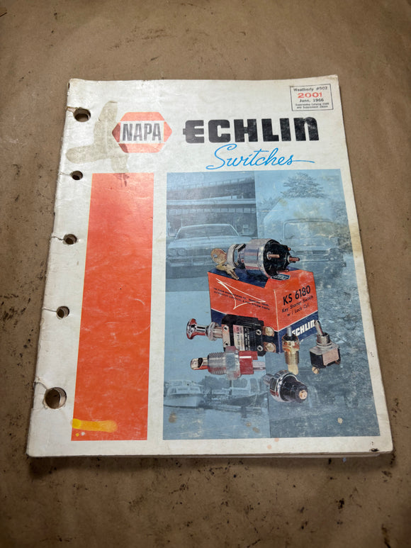 1966 NAPA Echlin Switches Catalog 1946-1966 Weatherly 502
