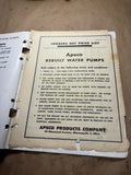 1945 APSCO Products Rebuilt Water Pumps catalog 1929-1945
