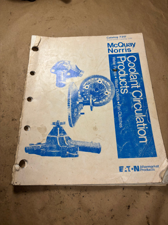 1973 McQuay Norris Coolant Circulation Products Catalog 73W