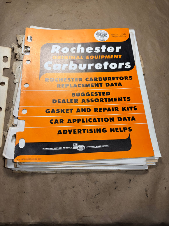 1953 Rochester Original Equipment Carburetors catalog 1932-1953
