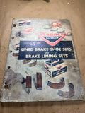 1962 Warner Lockheed Lined Brake Shoes and Brake Lining Sets Catalog 1937-1962