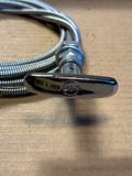 Chrome 8’ t-handle push pull release cable