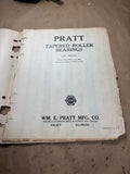 1940 Pratt Tapered Roller Bearings Tractor Farm and Road catalog 1920-1944