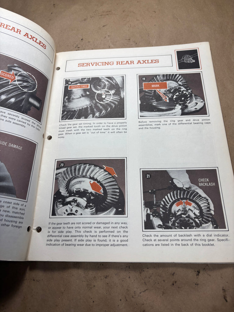 1969 Mercury Lincoln Rear Axle Service Procedures Ford Service Departm ...
