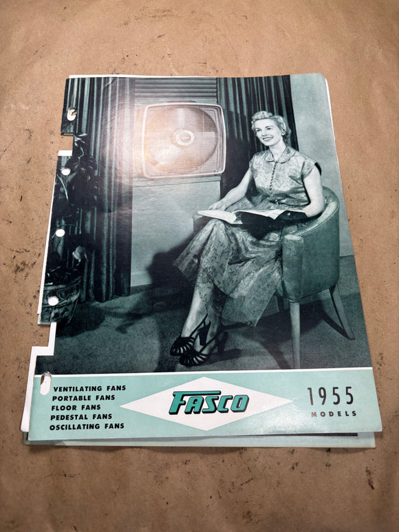 1955 Fasco Fan catalog portable floor pedestal oscillating