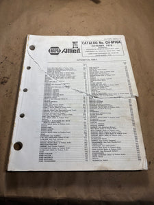 1970 NAPA Allied Chassis Parts catalog 1941-1970