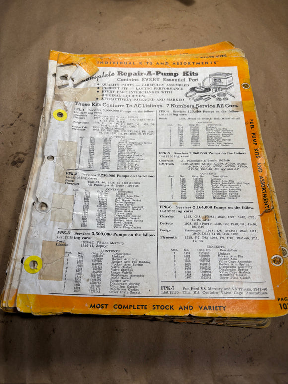 1930s-1940s Hy-Power automotive parts catalog 371 pages