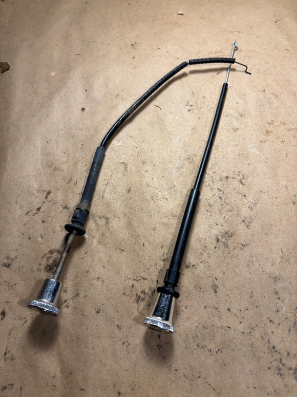 1969 Chevelle kick panel vent cable pulls