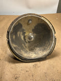 1930s Chevrolet brass antique car headlight 7” reflector and bulb socket