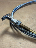8 foot chrome t-handle jacketed pull cable