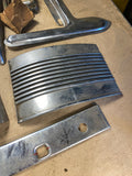 1946-1948 Plymouth interior exterior stainless trim pieces lot of 16