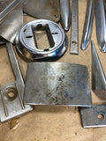 1946-1948 Plymouth interior exterior stainless trim pieces lot of 16