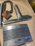1946-1948 Plymouth interior exterior stainless trim pieces lot of 16