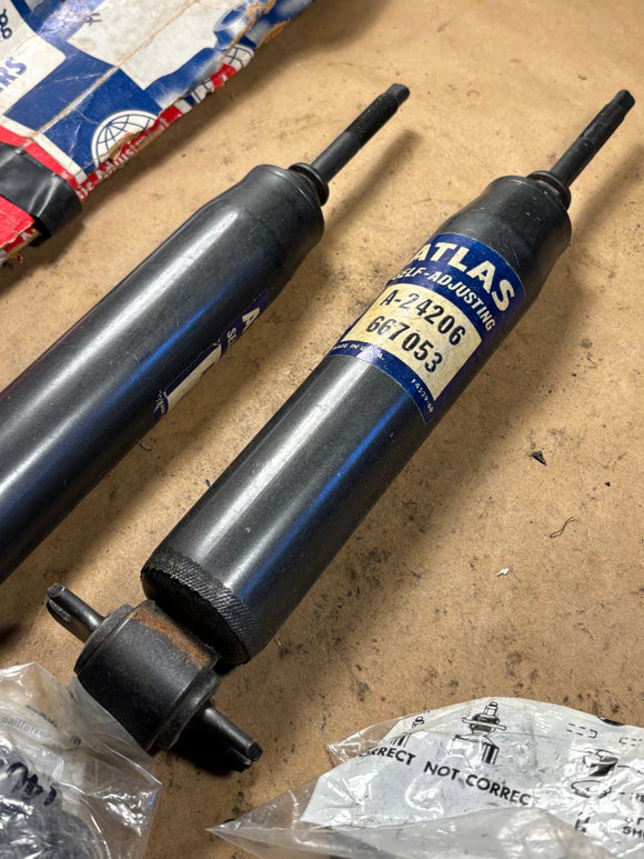 1968-1972 Chevrolet El Camino front shock absorbers NORS pair Atlas NORS