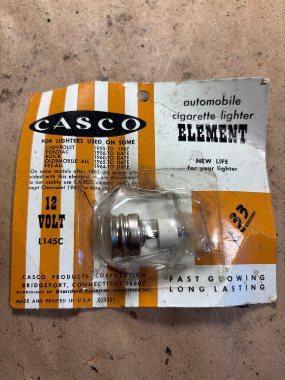 1955-1967 GM Chevrolet Pontiac Buick Casco cigarette lighter element