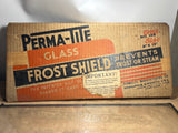 Vintage Perma-Tite glass frost shield 8 x 18