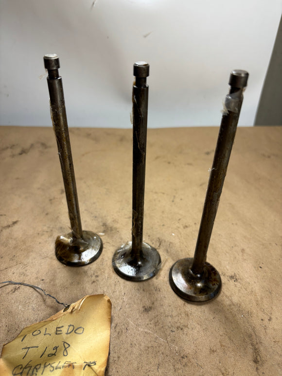 1924-1927 Chrysler 70 intake exhaust valve x3