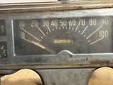 1947 Plymouth instrument cluster with speedo amp and oil