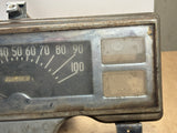 1947 Plymouth instrument cluster with speedo amp and oil